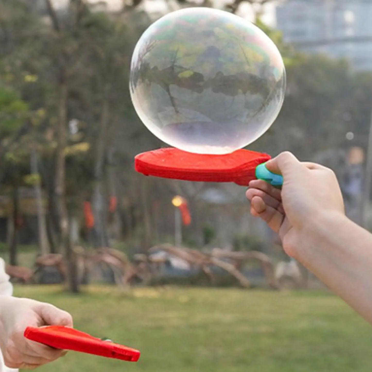 Bubble Blowing Toys Funny Bubbles Making Toys for Kids Outdoor Playtime Backyard Game for Outside Lawn Garden Park Yard Party