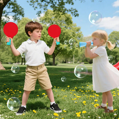 Bubble Blowing Toys Funny Bubbles Making Toys for Kids Outdoor Playtime Backyard Game for Outside Lawn Garden Park Yard Party